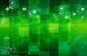 Abstract green, medical background design.