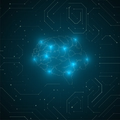 Abstract brain illustration