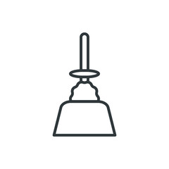 toilet brush vector icon