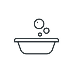 foam basin vector icon