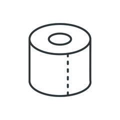 toilet paper vector icon