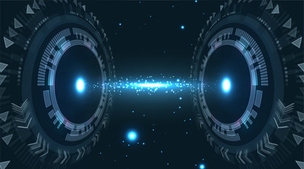 Futuristic science technology background