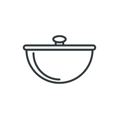 hiking pot vector icon