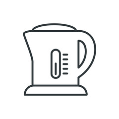 electric kettle vector icon