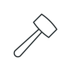 kitchen hammer vector icon