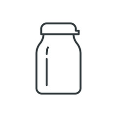 glass jar vector icon