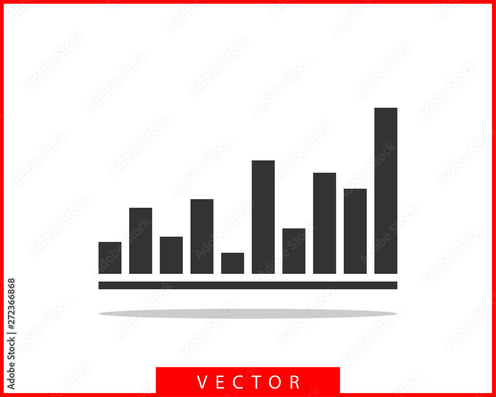 Poster charts and graphs vector. diagram icon template.