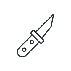 garden knife vector icon