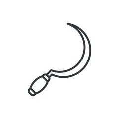 sickle vector icon