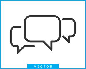 Fototapeta premium Talk bubble speech icon. Blank empty bubbles vector design elements. Chat on line symbol template. Dialogue balloon sticker silhouette.