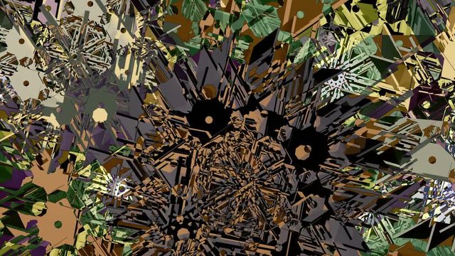 Hipster Abstract Mechanical Flowers background 