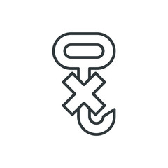 no hook vector icon