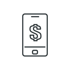 mobile payment vector icon