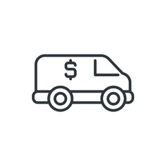 encashment car vector icon