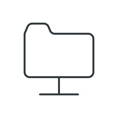 network folder vector icon