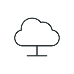 cloud network vector icon