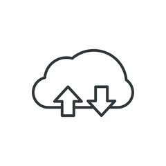 refresh cloud vector icon
