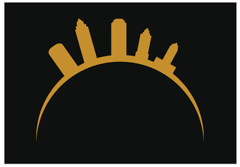 city skyline of tampa in united states