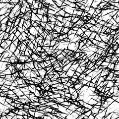 Grunge background black and white seamless. Abstract crack texture.