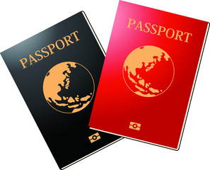 Illustration of a passport 