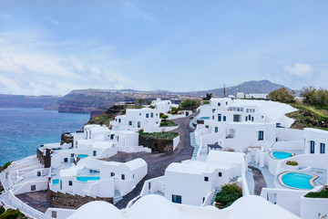 Obraz premium Beautiful view of city at sea resort
