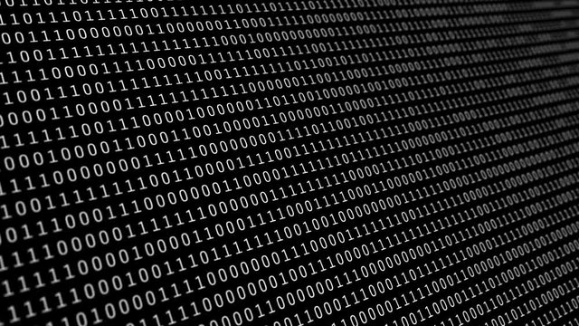 Abstract binary code background
