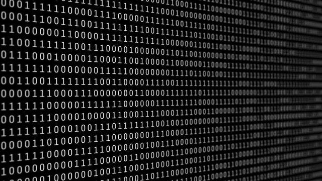 Abstract binary code background