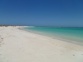 incredible Turquoise Bay with crystal water, Exmouth, Ningaloo Reef, western australia, outback,...