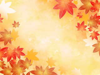 和柄　紅葉の背景素材