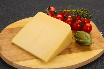 Hard parmesan cheese piece