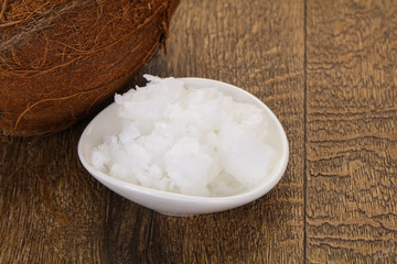 Dietary Coconut oil in the bowl