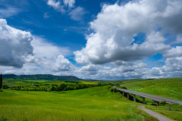 Obraz premium Rural Countryside In Italy Region Of Tuscany
