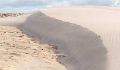Details of a sand dune in beautiful light.