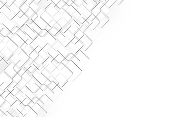 Abstract geometric white and grey tech background