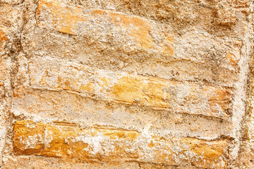 The texture of the stone wall, closeup. Background. Space for text.