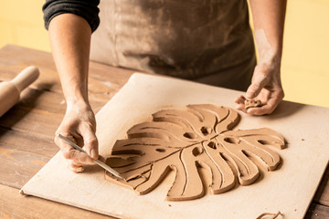 Design of clay leaf