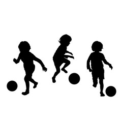 Children playing soccer