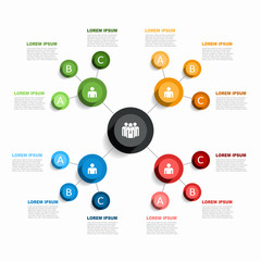 Infographic design template with place for your data. Vector illustration.