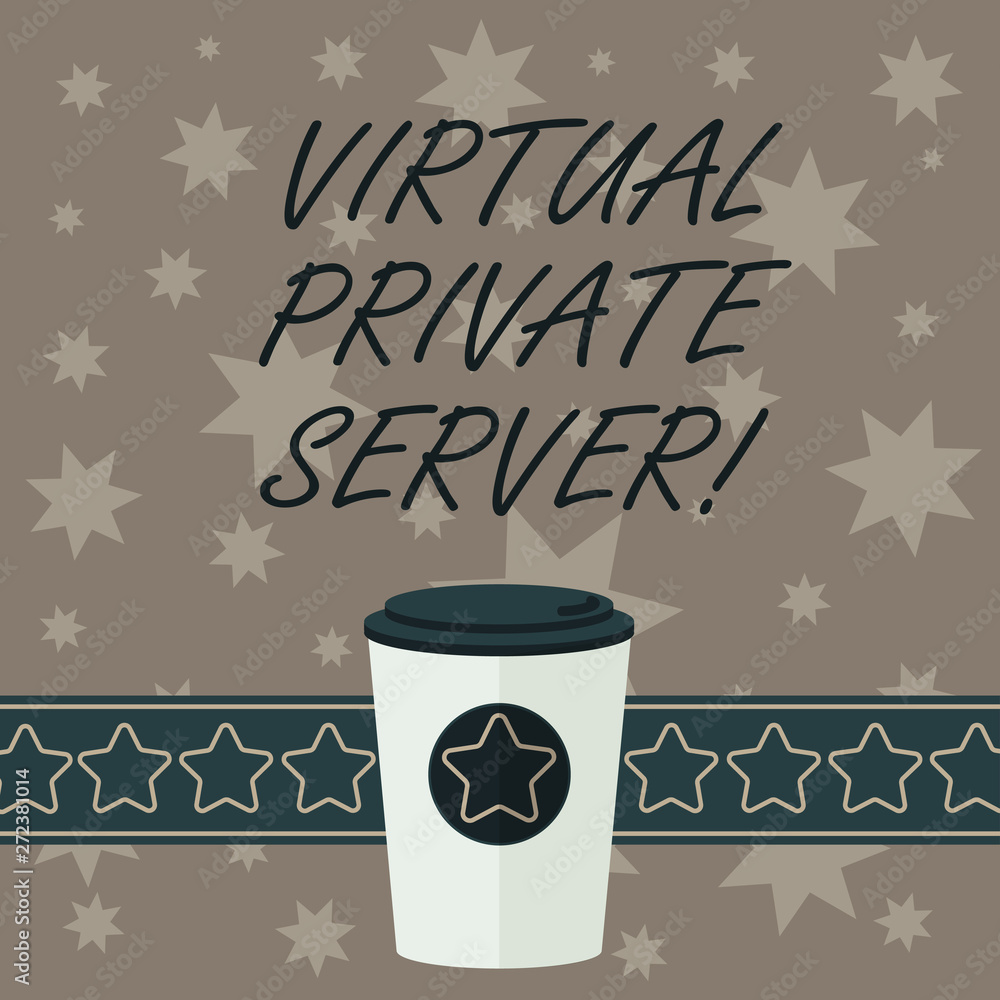 Poster writing note showing virtual private server. business photo showcasing sold as a service by an inter