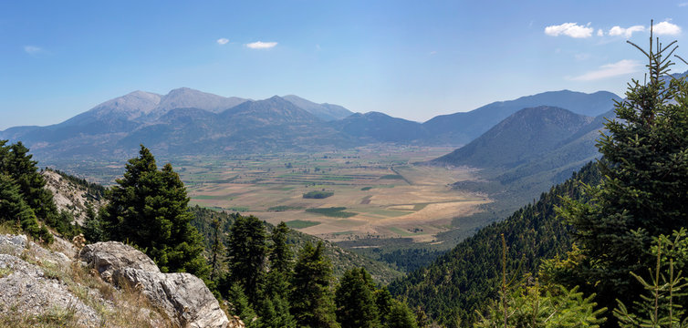 Agricultural land from a height (Achaea, Greece, Peloponnese)