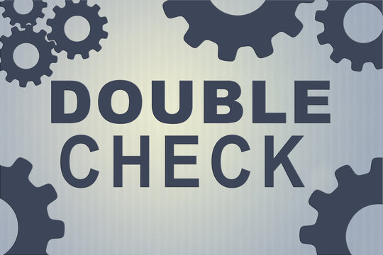 Double check hi-res stock photography and images - Alamy