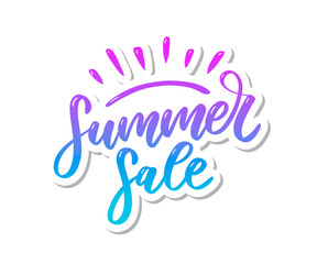 Vector word sale .Letters made of flowers and leaves Summer sale Holiday Flyer Banner Poster Summer sales