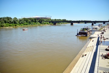 Fototapeta na wymiar River embankment