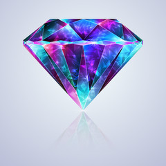 Bright Glossy Crystal Zirconium Gemstone