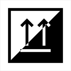 Keep Up, Up Arrow, Package Handling Label Icon