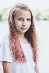 Portrait of a teenage girl