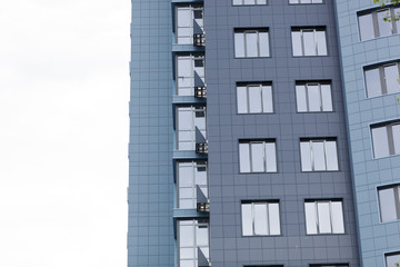 Modern apartment buildings on a sunny day