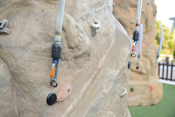 Climbing walls for kids and helmets for safety