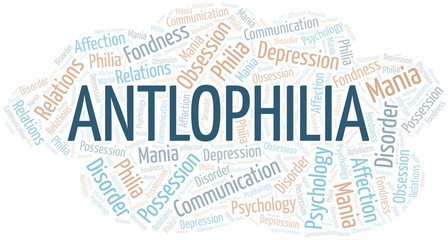 Antlophilia word cloud. Type of Philia.
