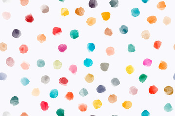 Abstract seamless pattern with colorful watercolor stains made in vector